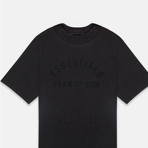 Essentials fear of god black t shirt size XS fits very big